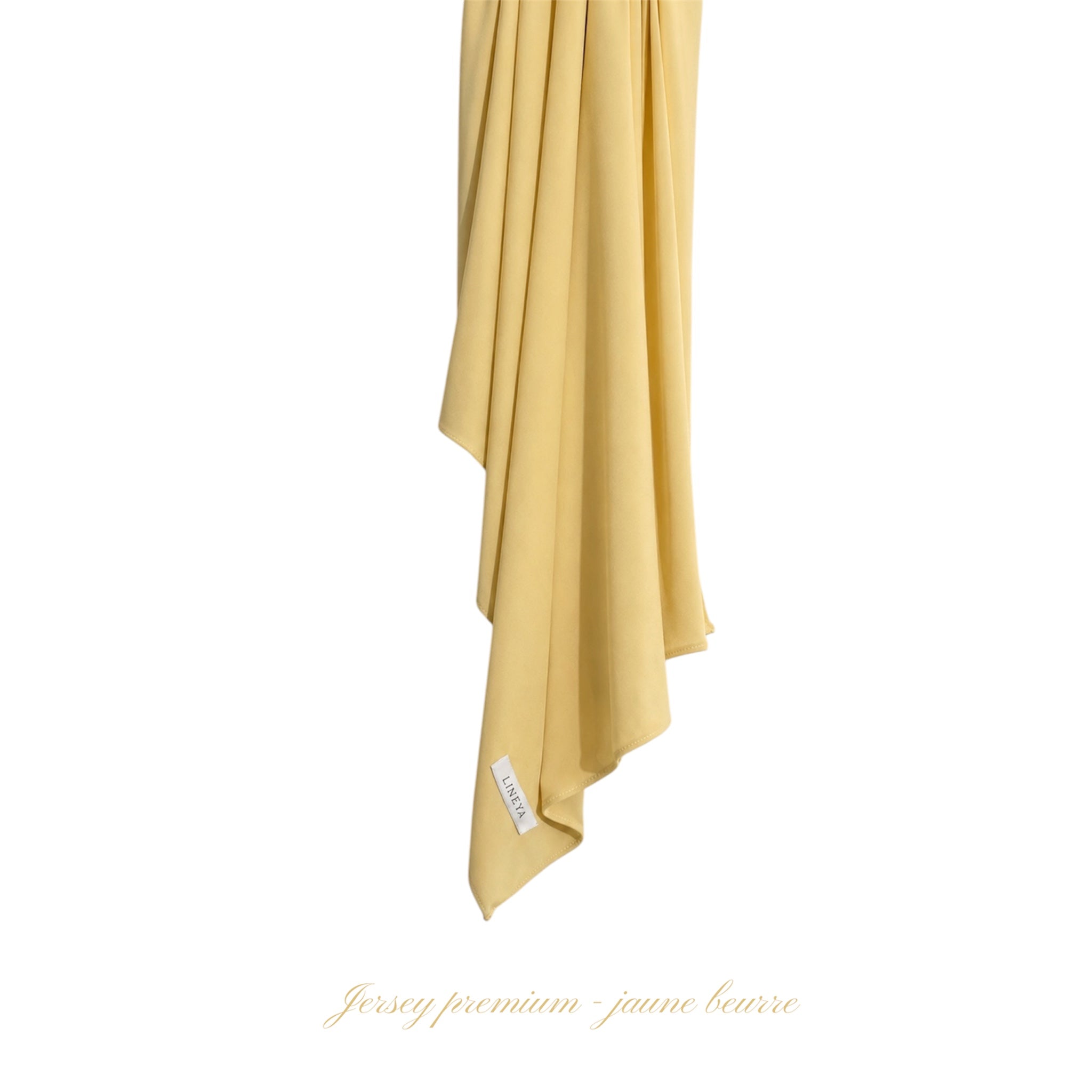 Voile jersey premium - Jaune Beurre