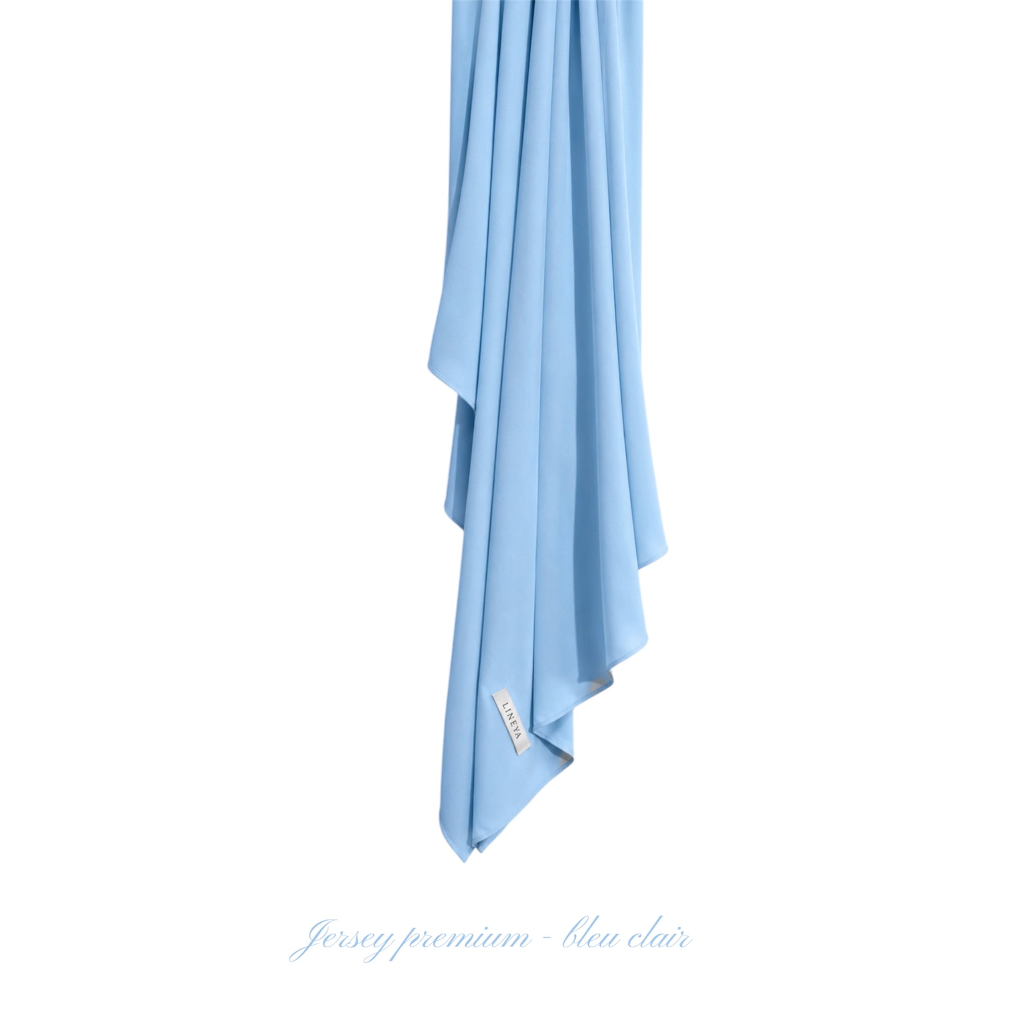Voile jersey premium - Bleu clair