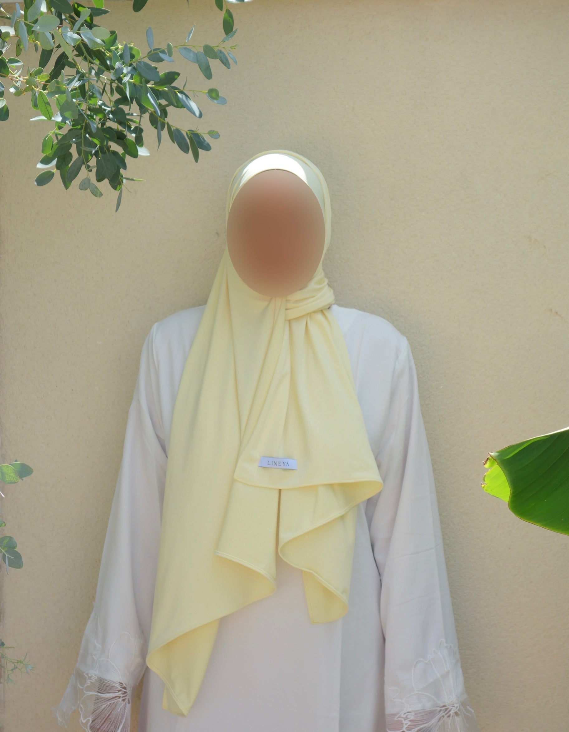 Voile jersey premium - Jaune Beurre