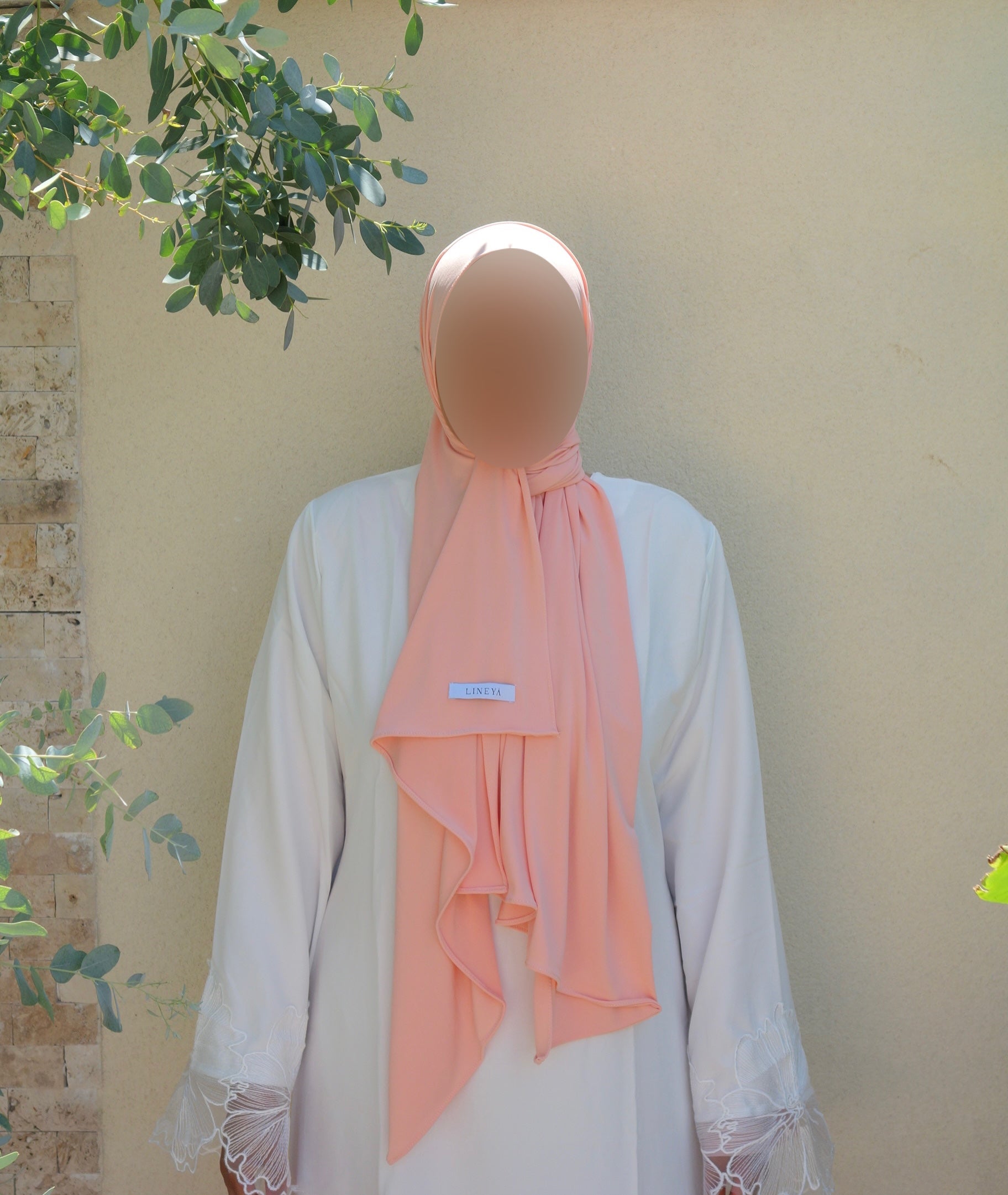 Voile jersey premium - Corail