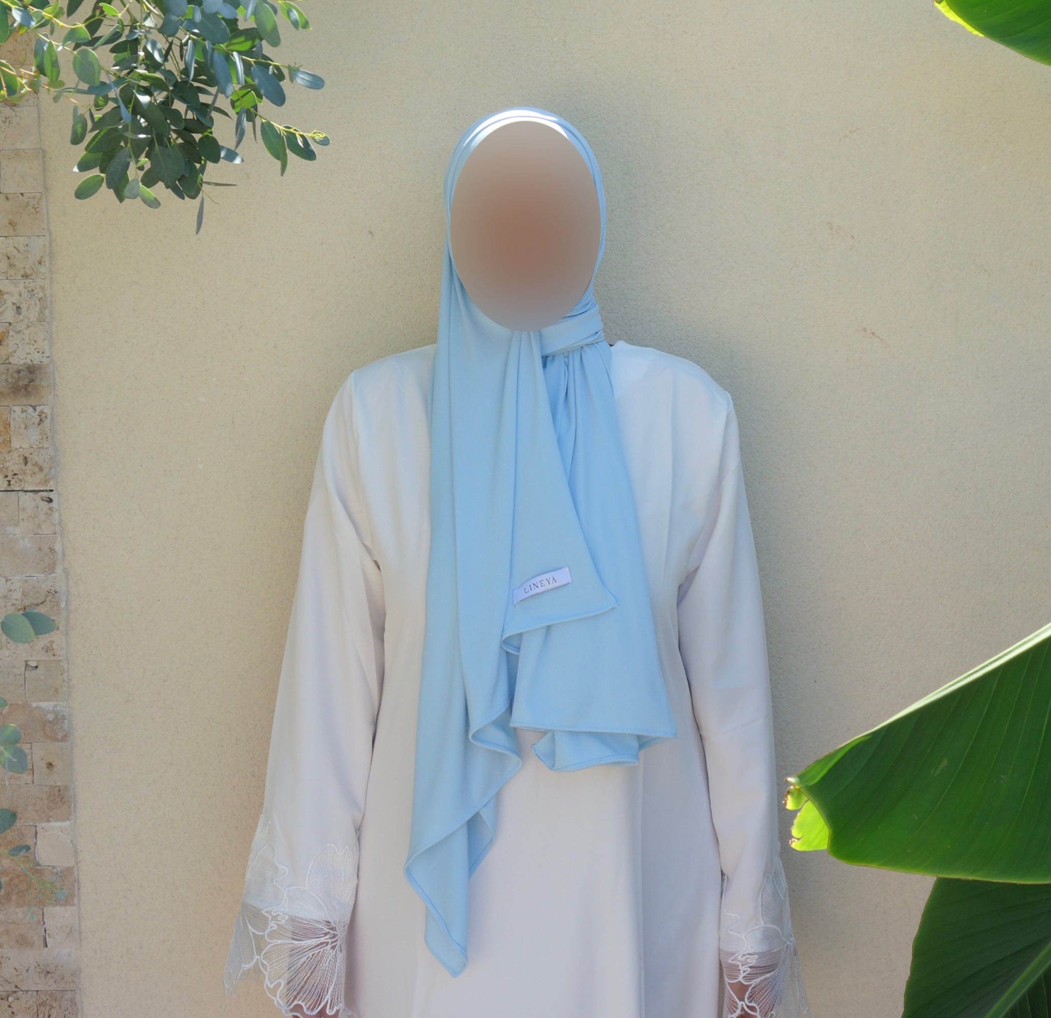 Voile jersey premium - Bleu bébé