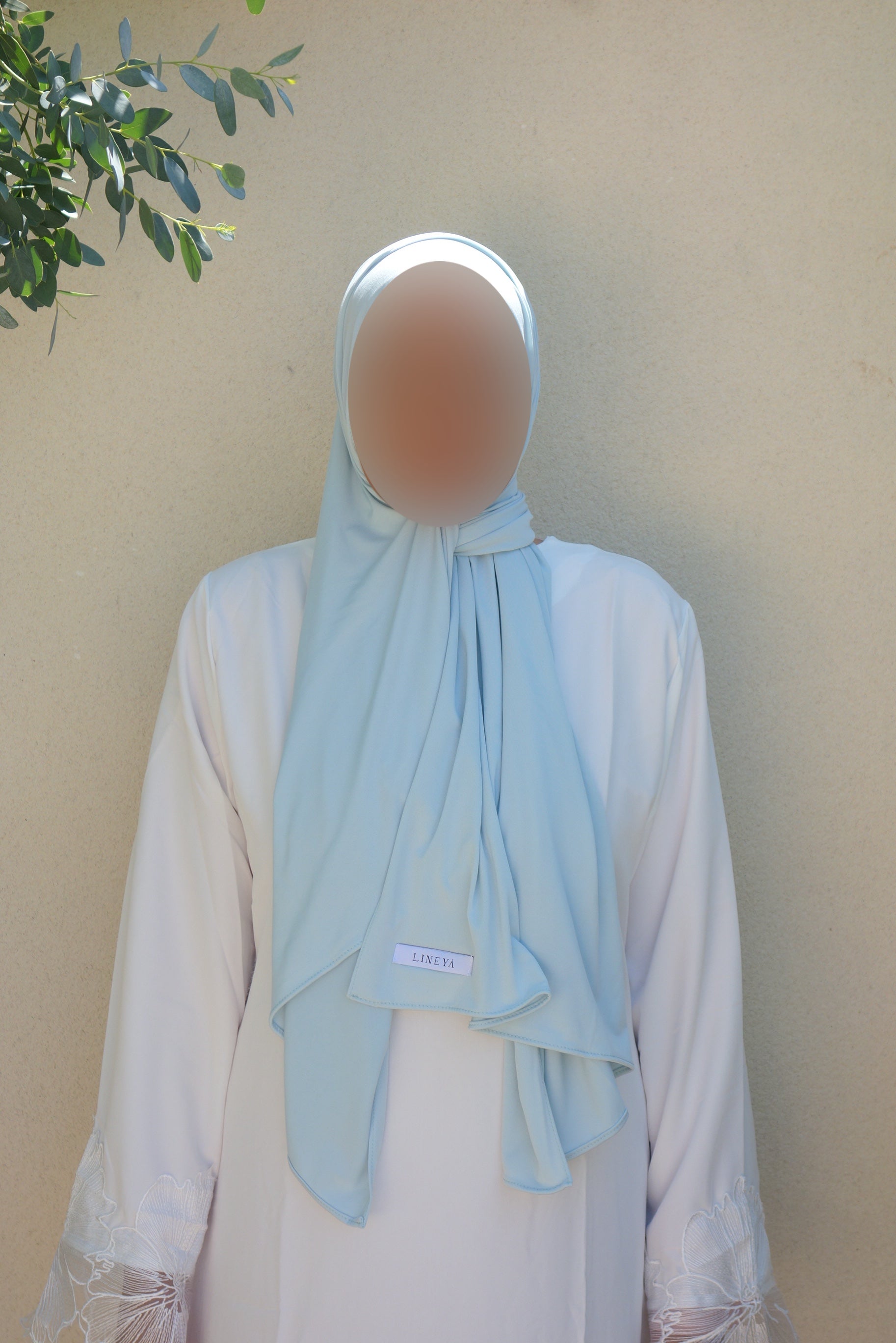 Voile jersey premium - Bleu clair