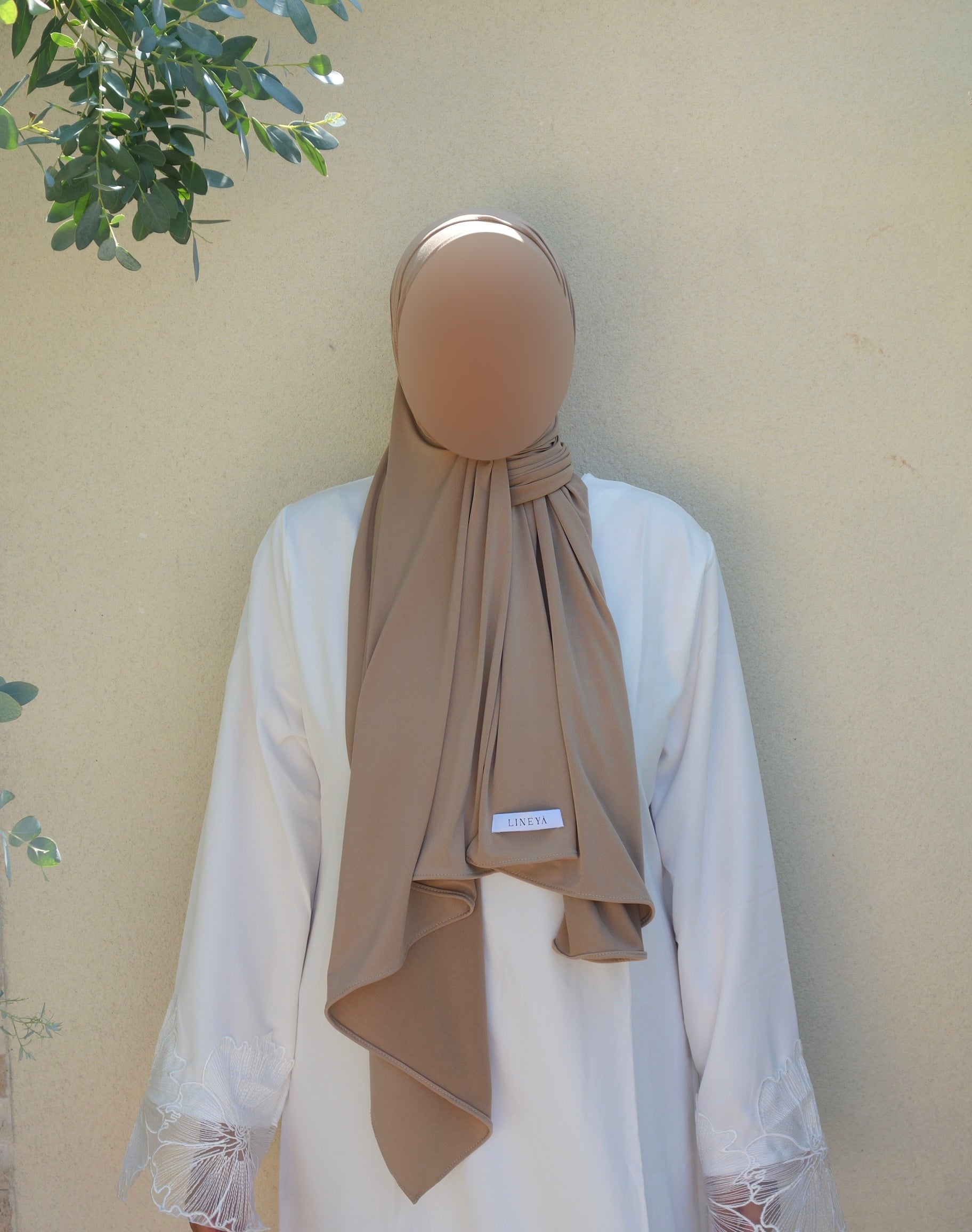 Voile jersey premium - Noisette