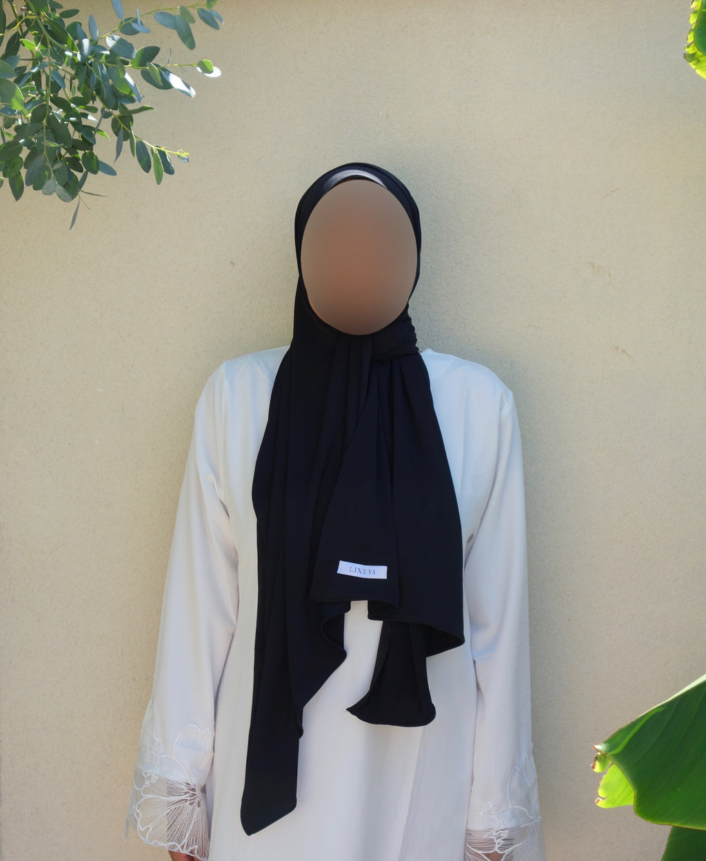 Premium Jersey Veil - Black